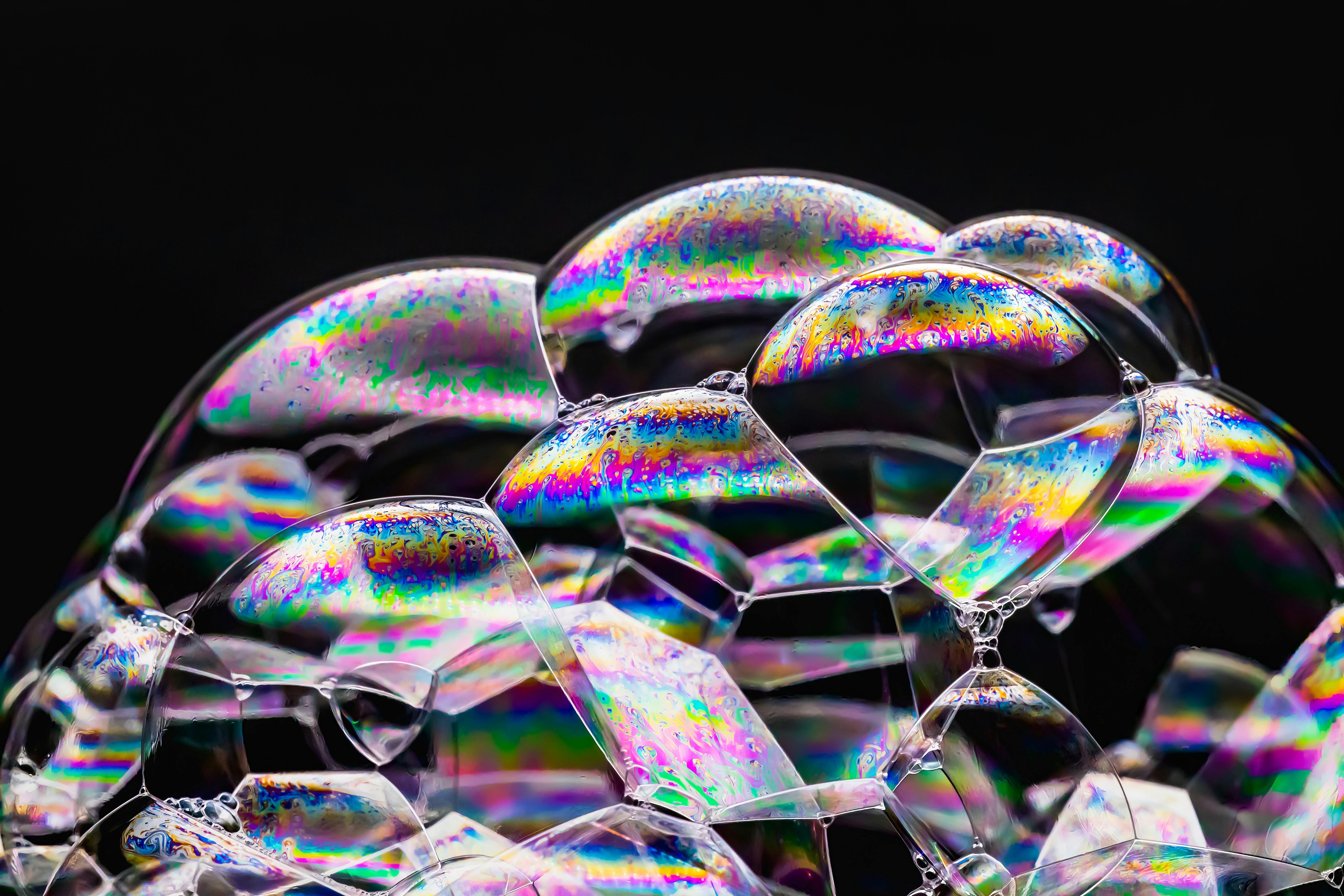 Close up image of bubbles